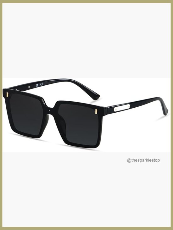 Oversized Square Rimless Sunglasses UV Protection Unisex main image 5